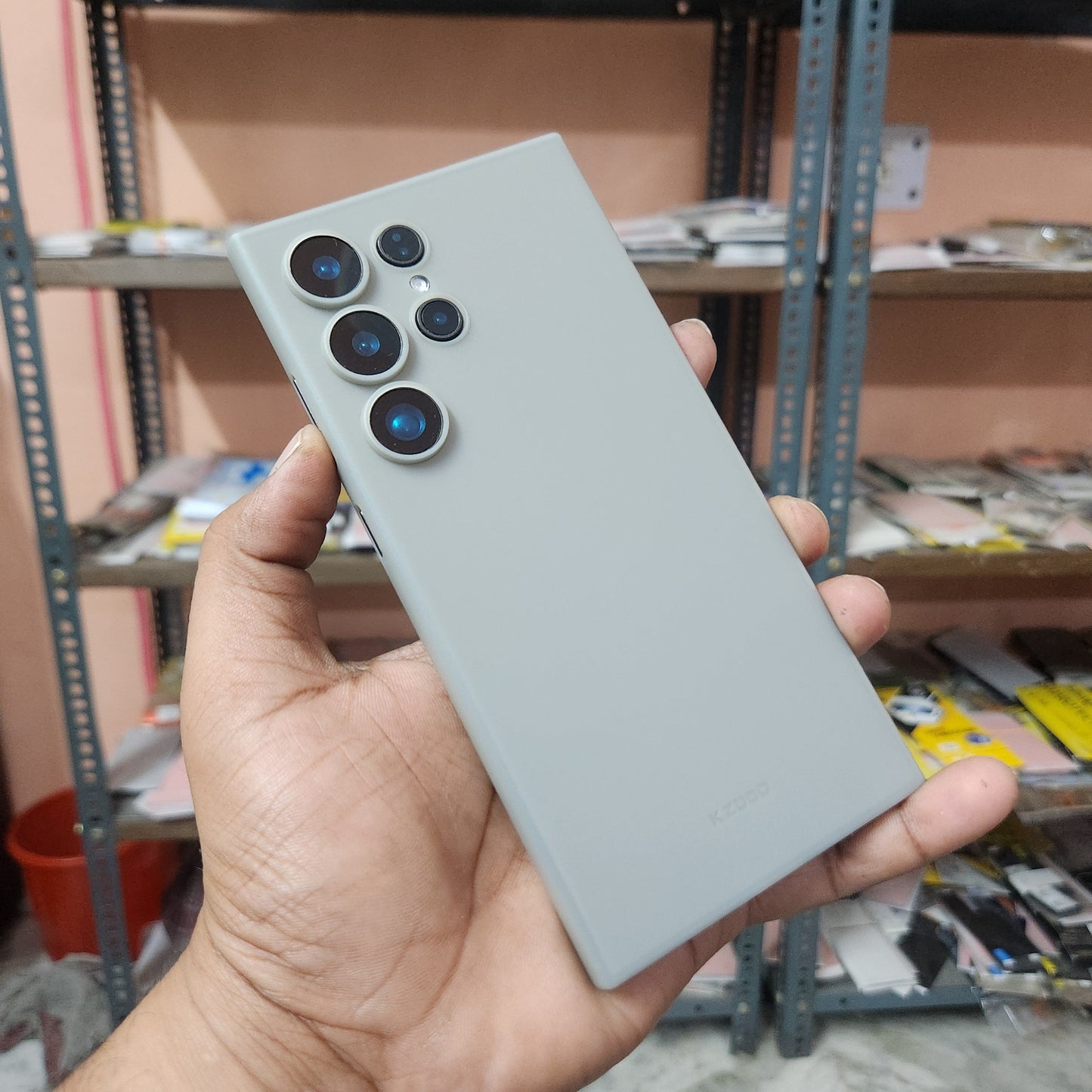 Samsung Galaxy S24 Ultra KZDOO Air Skin Ultra Thin Case with Camera Protection - Titanium / Purple