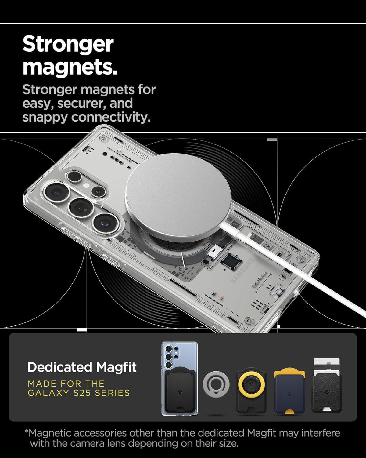 Samsung Galaxy S25 Ultra Neo One Case , Machinery Cover Design Magsafe - Clear