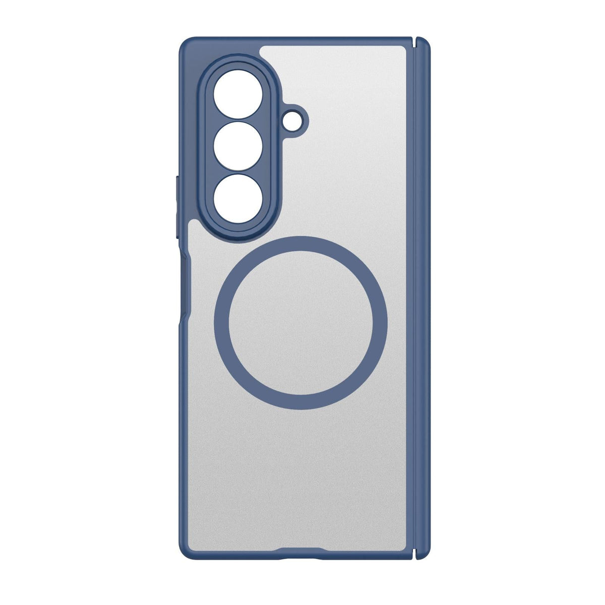 Samsung Z Fold8 Ultra Skin Feel Smoke, Dual Central Axis Magsafe Case with Hinge Protection - Blue