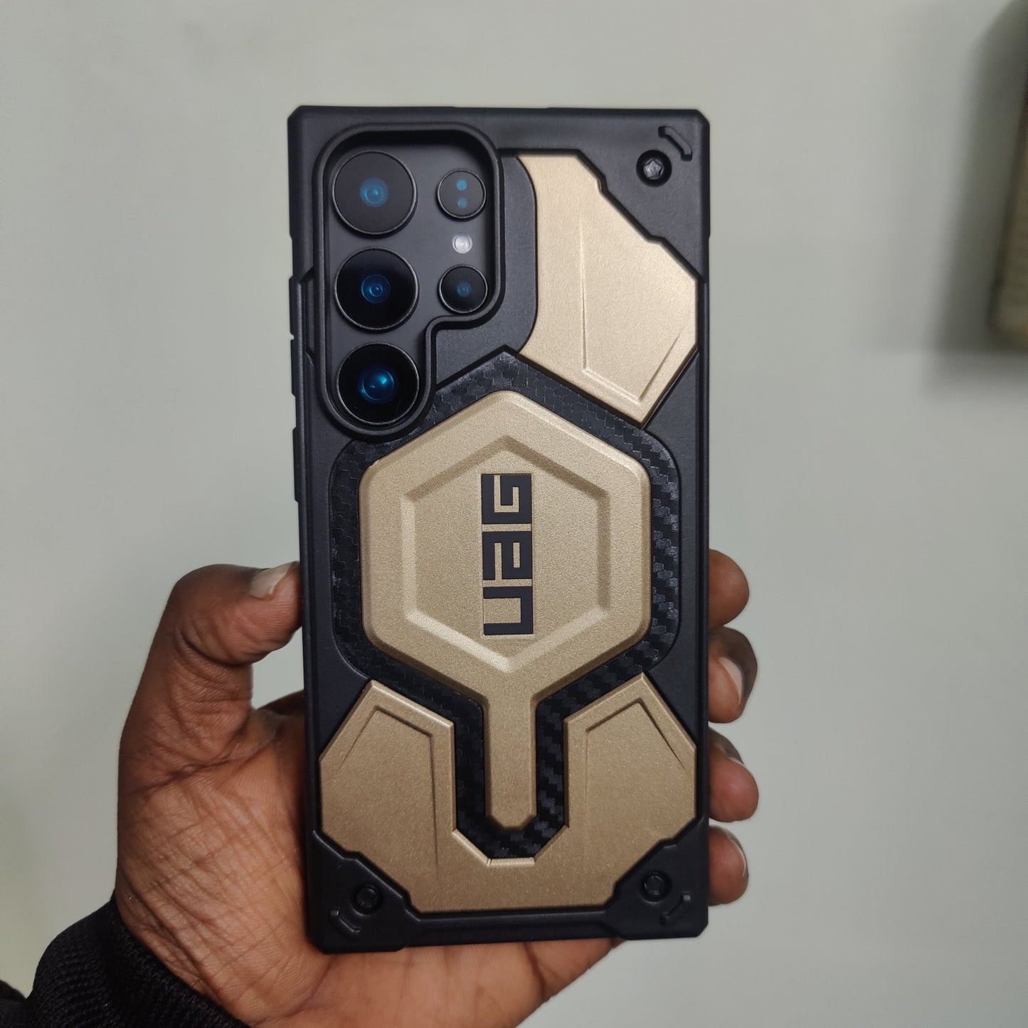 Samsung Galaxy S24 Ultra UAG Case, Monarch Pro Carbon Series Rugged Armor Case with Magsafe - Dark Earth