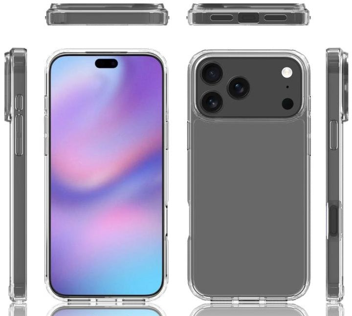 iPhone 17 Pro Shockproof Soft TPU Transparent Case - Clear