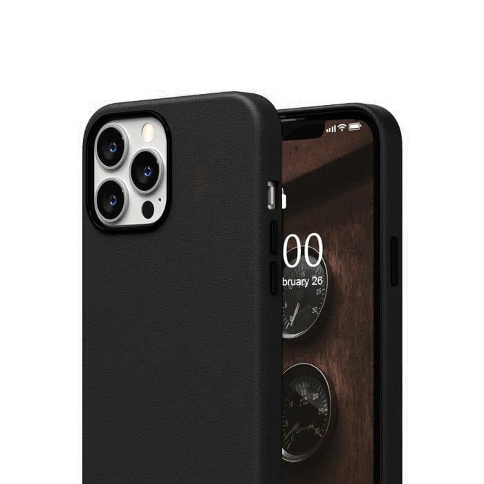 K-doo iPhone 14 Pro Max Leather Case Back Cover