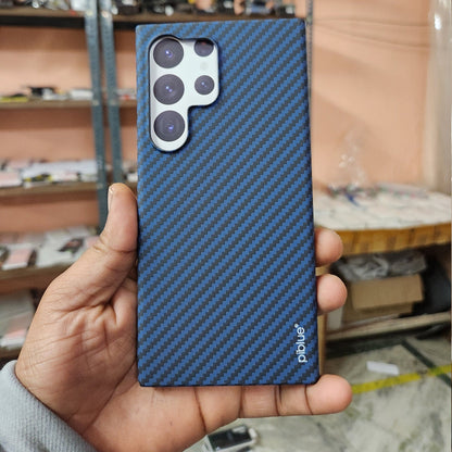 Samsung Galaxy S24 Ultra Samsung Galaxy S24 Ultra Sturdy Durable Carban Aramid Fiber Super Light at 0.6mm Thin Case - Blue