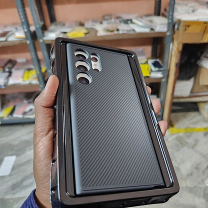 Samsung Galaxy S24 Ultra Carbon Texture Case with Metal Camera Protection