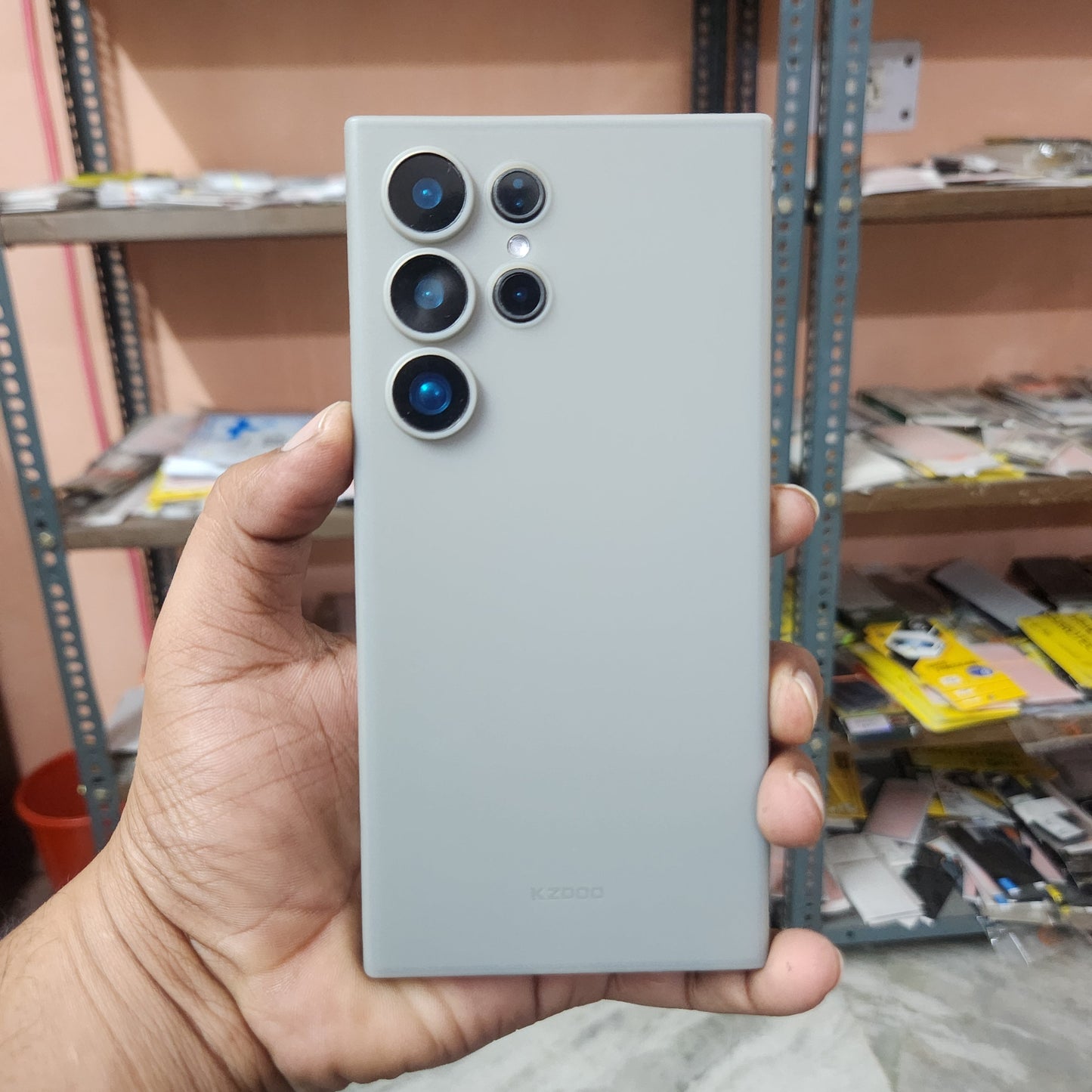 Samsung Galaxy S24 Ultra KZDOO Air Skin Ultra Thin Case with Camera Protection - Titanium / Purple