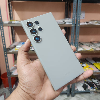 Samsung Galaxy S24 Ultra KZDOO Air Skin Ultra Thin Case with Camera Protection - Titanium / Purple