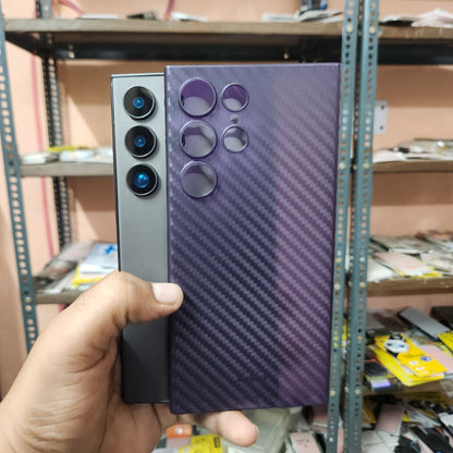 Samsung Galaxy S24 Ultra KZDOO Air Carbon Ultra Thin Paper Case with Camera Protection - Purple