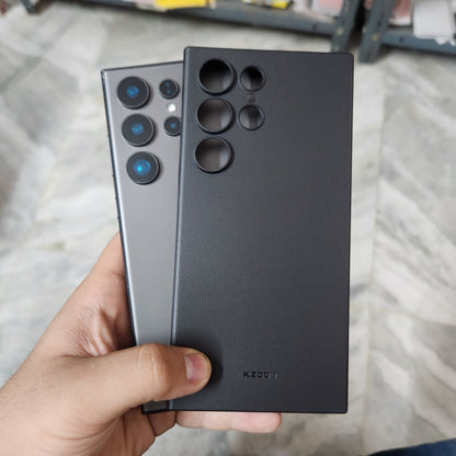 Samsung Galaxy S24 Ultra KZDOO Air Skin Ultra Thin Case with Camera Protection - Black / White