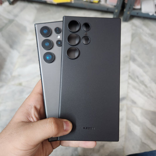 Samsung Galaxy S24 Ultra KZDOO Air Skin Ultra Thin Case with Camera Protection - Black / White