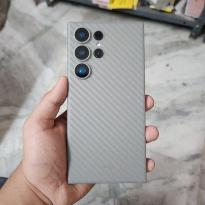 Samsung Galaxy S24 Ultra KZDOO Air Carbon Ultra Thin Paper Case with Camera Protection - Purple