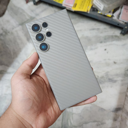 Samsung Galaxy S24 Ultra KZDOO Air Carbon Ultra Thin Paper Case with Camera Protection - Purple