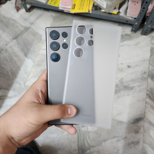 Samsung Galaxy S24 Ultra KZDOO Air Skin Ultra Thin Case with Camera Protection - Black / White