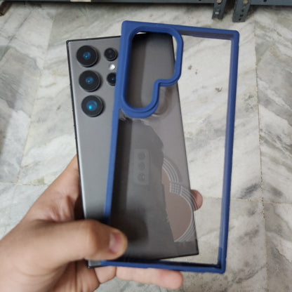 Samsung Galaxy S24 Ultra Hybrid Polycarbonate Bumper Case - Blue