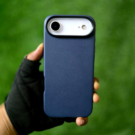 iPhone 17 Air Leather Cover, Genuine Kzdoo Noble Collection Series Leather Case - Blue