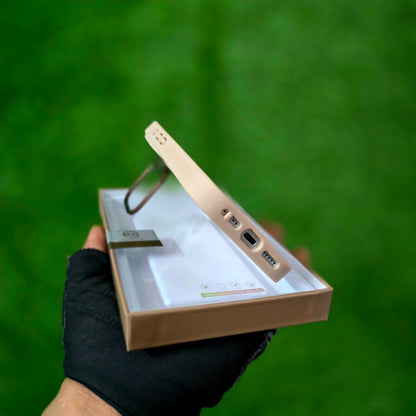 iPhone 17 Pro Max Matte Finish Metal Camera Kickstand Back Cover with Magsafe - Desert Titanium