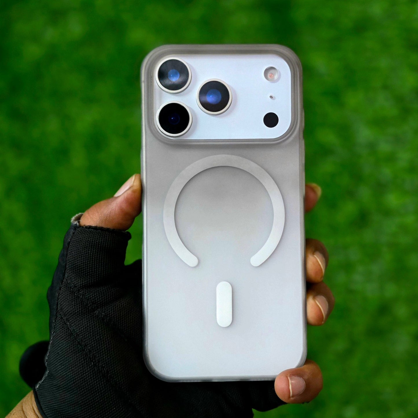 iPhone 17 Pro Max Dual Color Shade Matte Finish Smoke Cover with Magsafe - Black