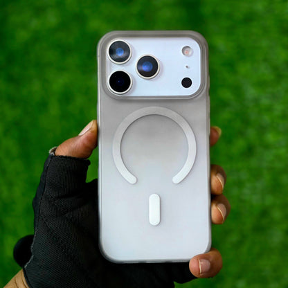 iPhone 17 Pro Max Dual Color Shade Matte Finish Smoke Cover with Magsafe - Black