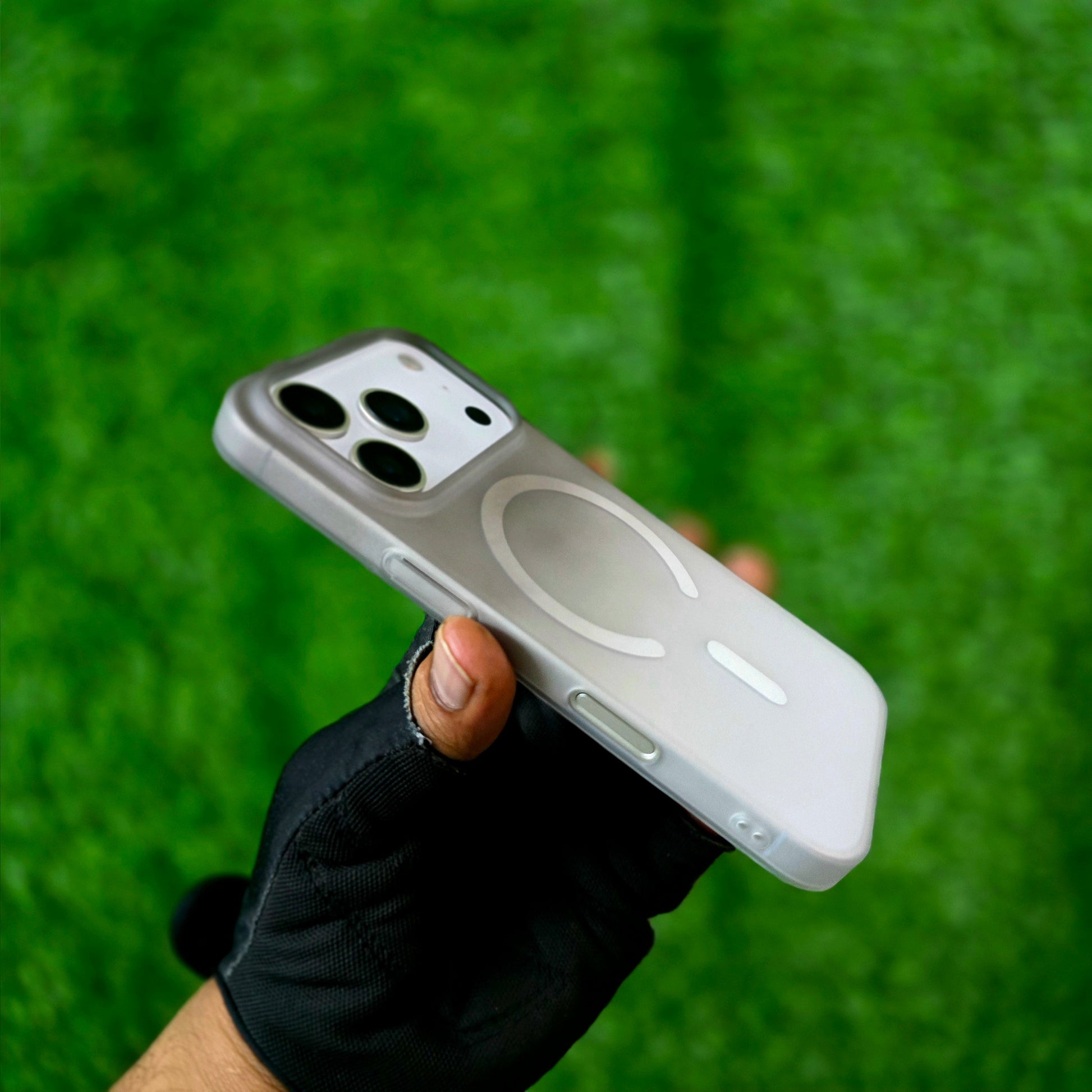 iPhone 17 Pro Max Dual Color Shade Matte Finish Smoke Cover with Magsafe - Black