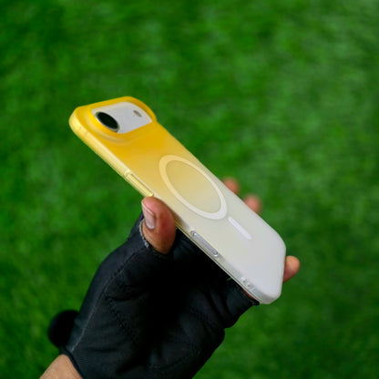 iPhone 17 Air Dual Color Shade Matte Finish Smoke Cover with Magsafe - Yellow
