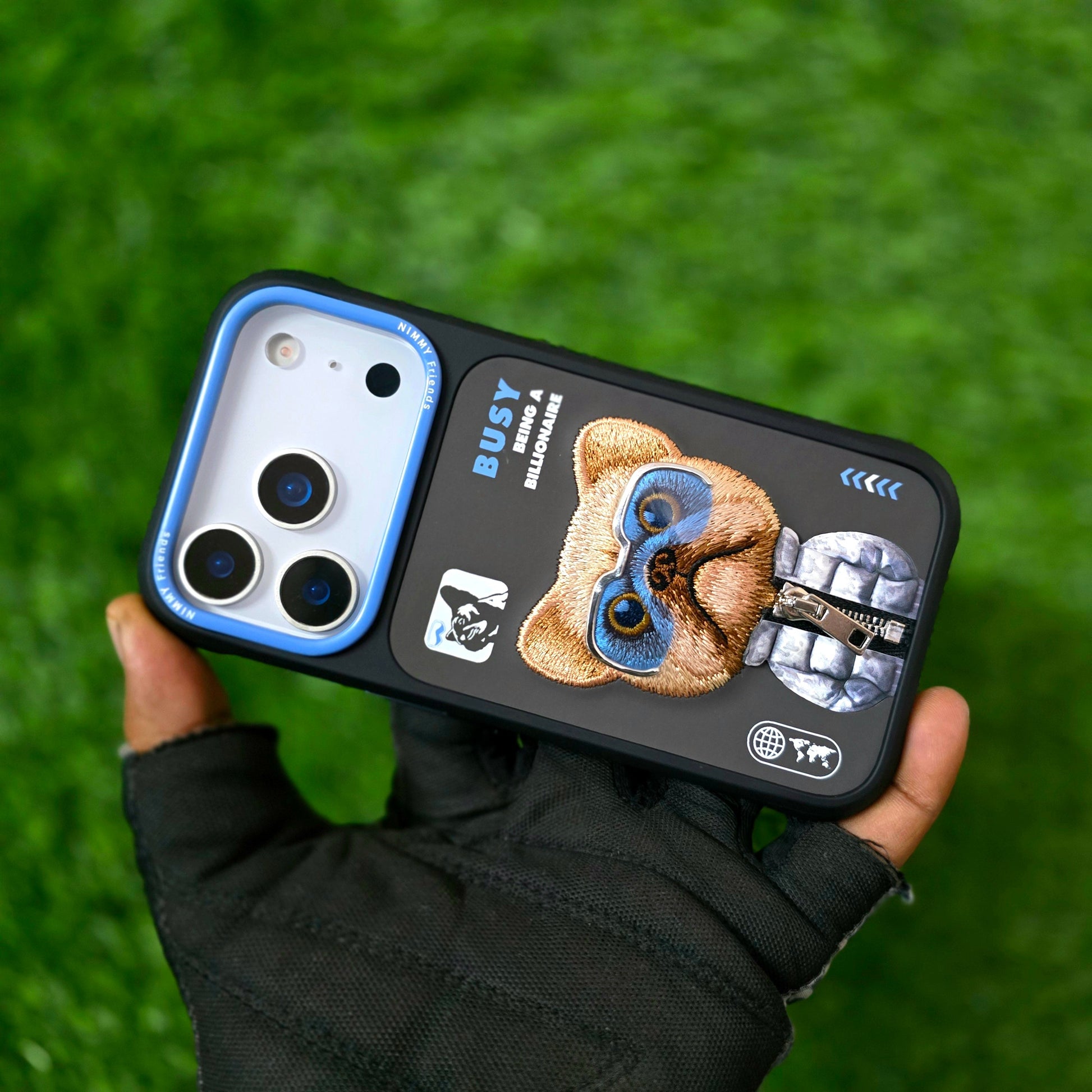 iPhone 17 Pro Max Nimmy Case, 3D Embroidery Winter Jacket Series Back Cover - Dog