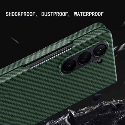 Samsung Galaxy Z Fold 6 0.6mm Super Slim Carbon Texture Aramid Fiber Case - Green