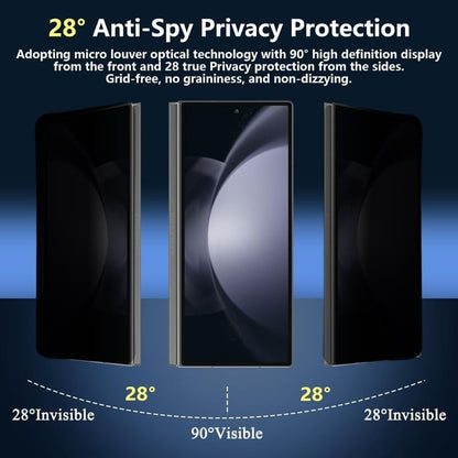 Samsung Galaxy Z Fold 6 Anti-Spy Privacy Tempered Glass with 9H Hardness Edges To Edge Protection