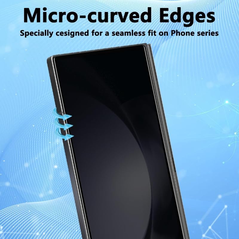 Samsung Galaxy Z Fold 6 Anti-Spy Privacy Tempered Glass with 9H Hardness Edges To Edge Protection