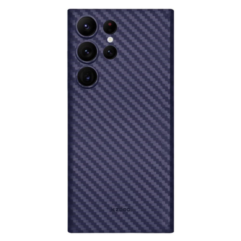 Samsung Galaxy S24 Ultra KZDOO Air Carbon Ultra Thin Case with Camera Protection - Purple / Titanium