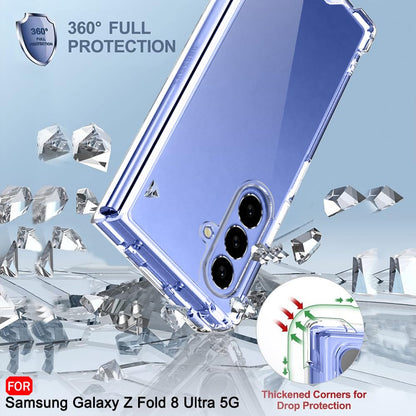 Samsung Z Fold8 Ultra Transparent Case, Crystal Clear Soft TPU Raised Corner Edges