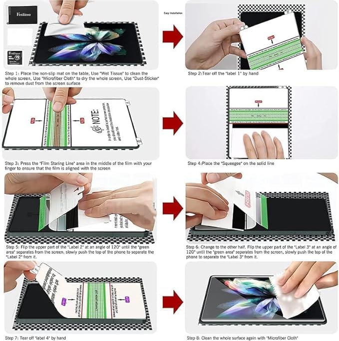 Samsung Galaxy Z Fold6 (3 Pcs Set) Protection Membrane Screen Guard