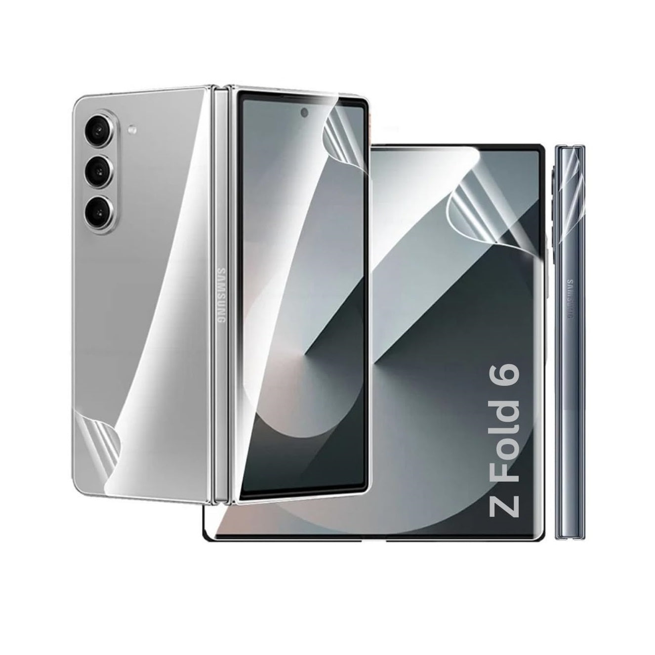 Samsung Galaxy Z Fold 6 Full Body 360° Protection Screen Guard (Not Tempered Glass) Set of 4