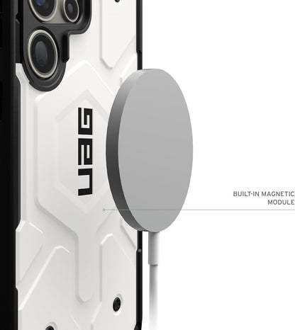Samsung Galaxy S25 Ultra UAG Case, Pathfinder Clear Rugged Featherlight Shockproof Protective Magsafe Case - White