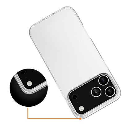 iPhone 17 Pro Max Crystal Clear Anti Yellowing Hard Transparent Back Cover