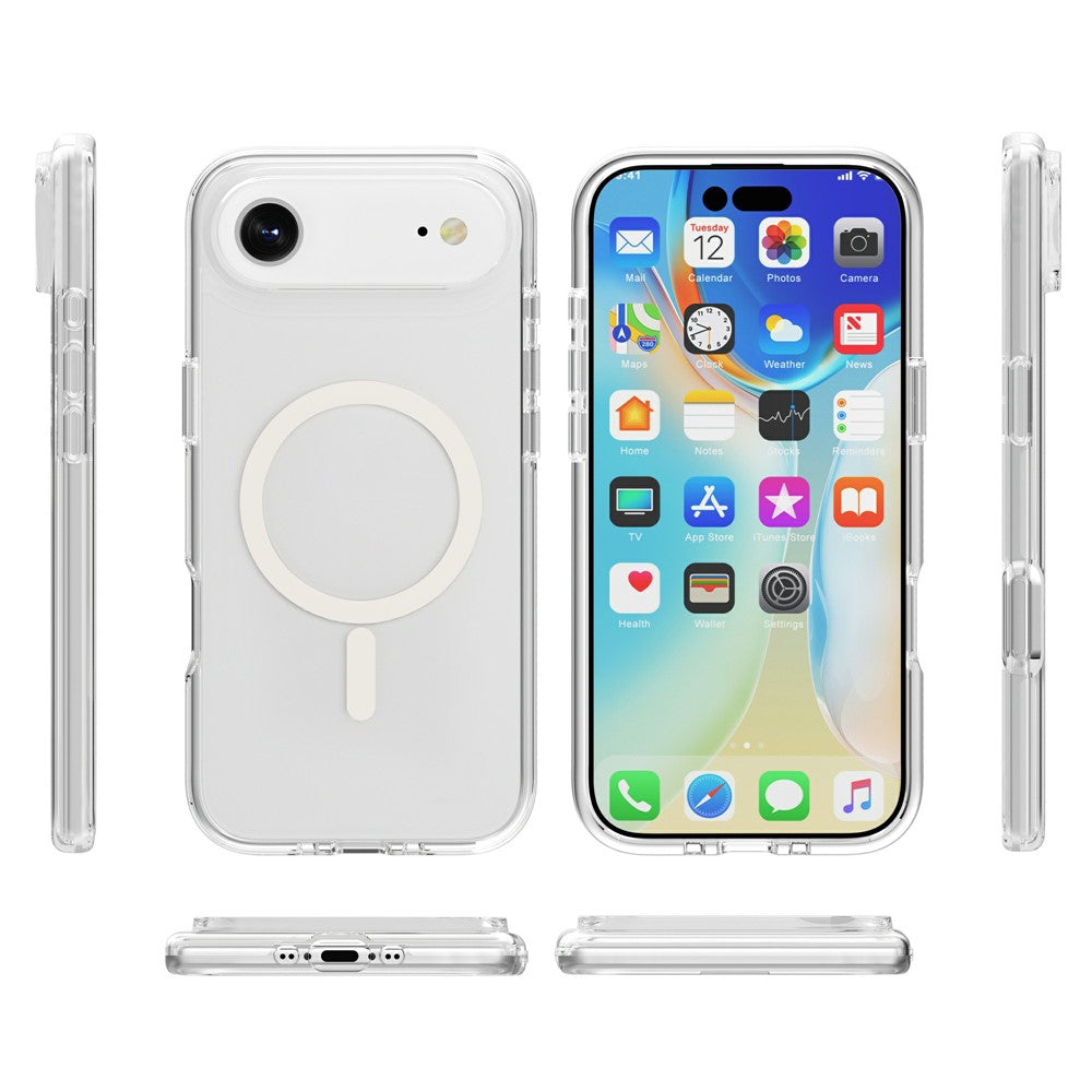 iPhone 17 Air Soft TPU Transparent Magsafe Case - Clear