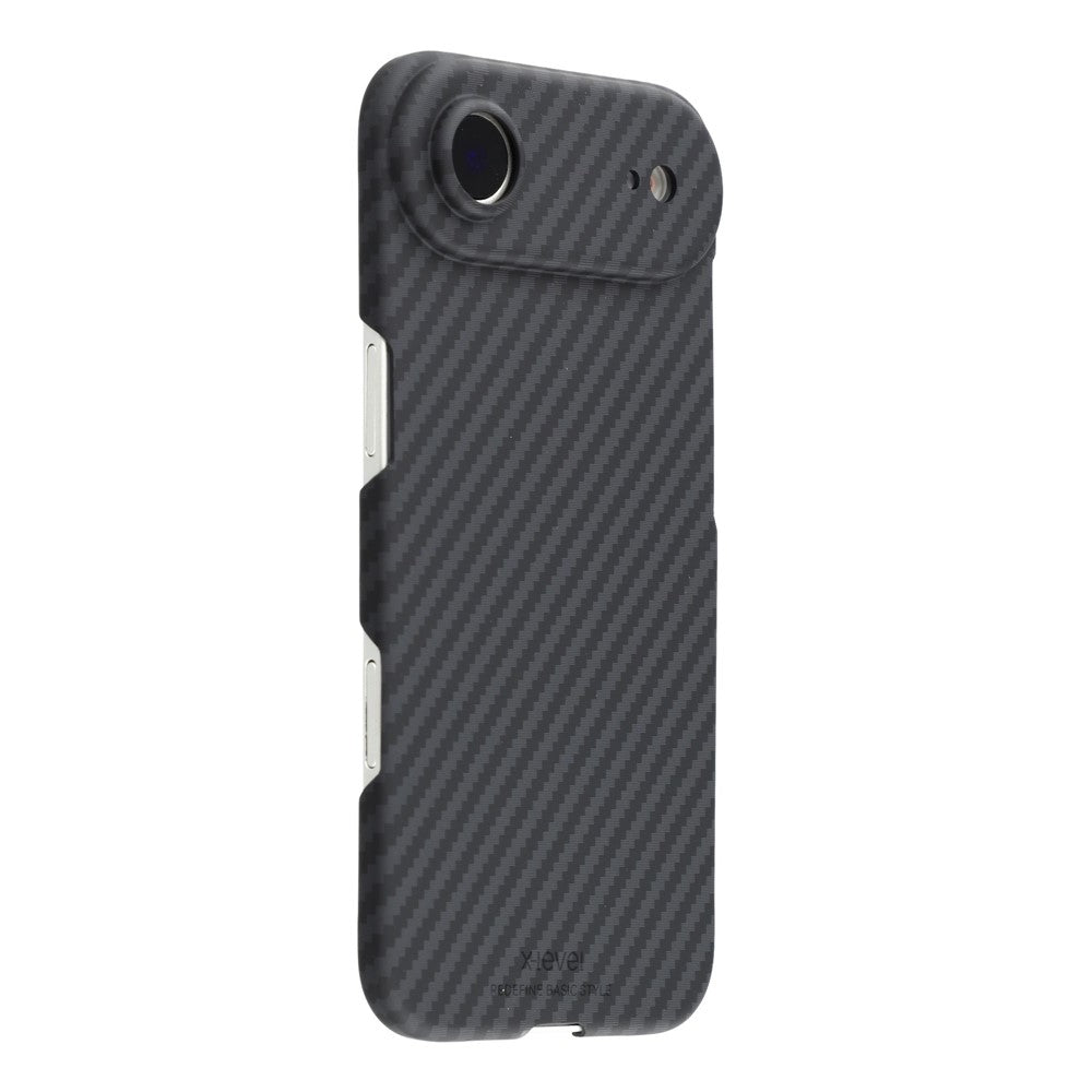 iPhone 17 Air 0.6mm Ultra Slim X-LEVEL Carbon Fiber Magnetic Cover with Magsafe - Black