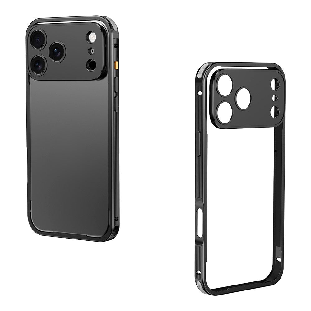 iPhone 17 Pro Max Metal Bumper Case, Element X Cooling with Camera Protector - Black