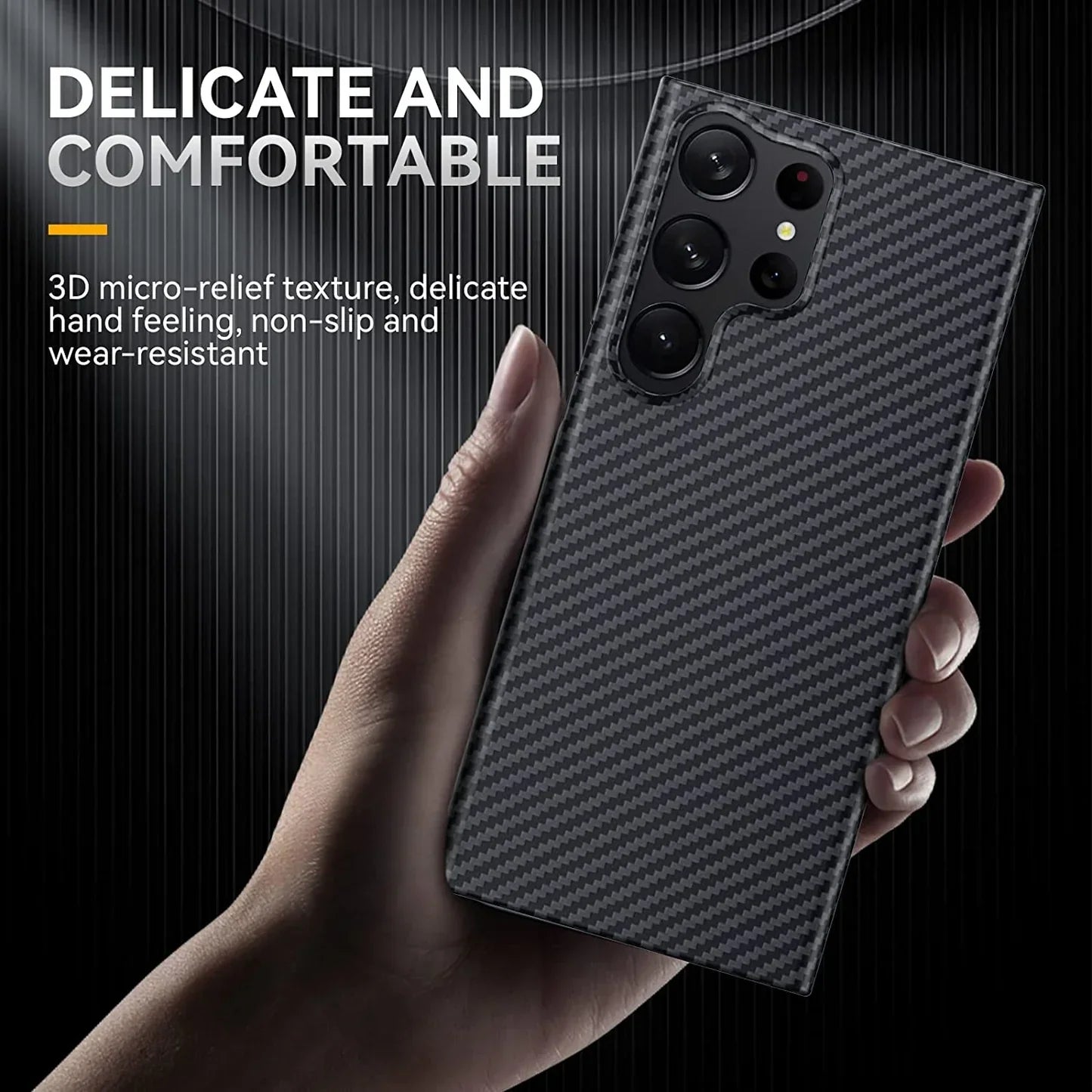 Samsung Galaxy S24 Ultra Carbon Fiber  Real Aramid Kevilar Case