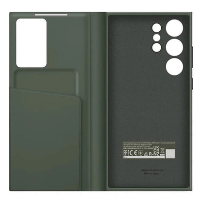 Samsung Galaxy S23 Ultra S-View Window Flip Wallet Case with Tap Control - Green