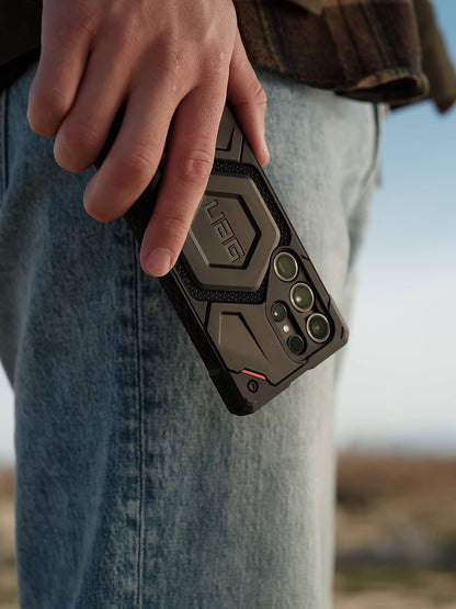 Samsung Galaxy S23 Ultra UAG Monarch Pro Rugged Heavy Duty Protective Case With Magsafe- Grey