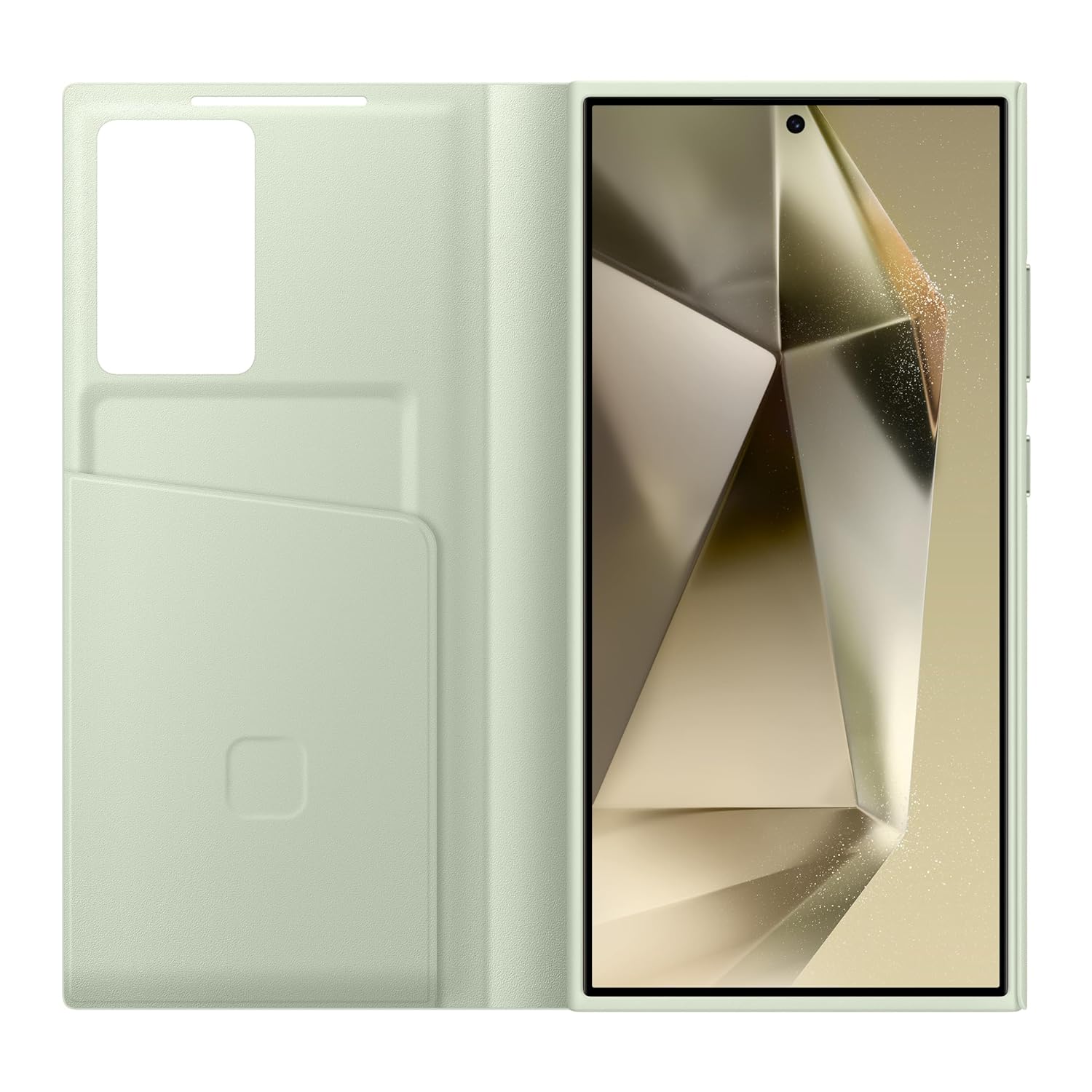 Samsung Galaxy S24 Ultra Smart S - View Window Flip Wallet Case with Tap Control - Mint Green