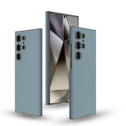 Samsung Galaxy S24 Ultra Super Slim GKK Leather Case With Camera Protection - Sky Blue