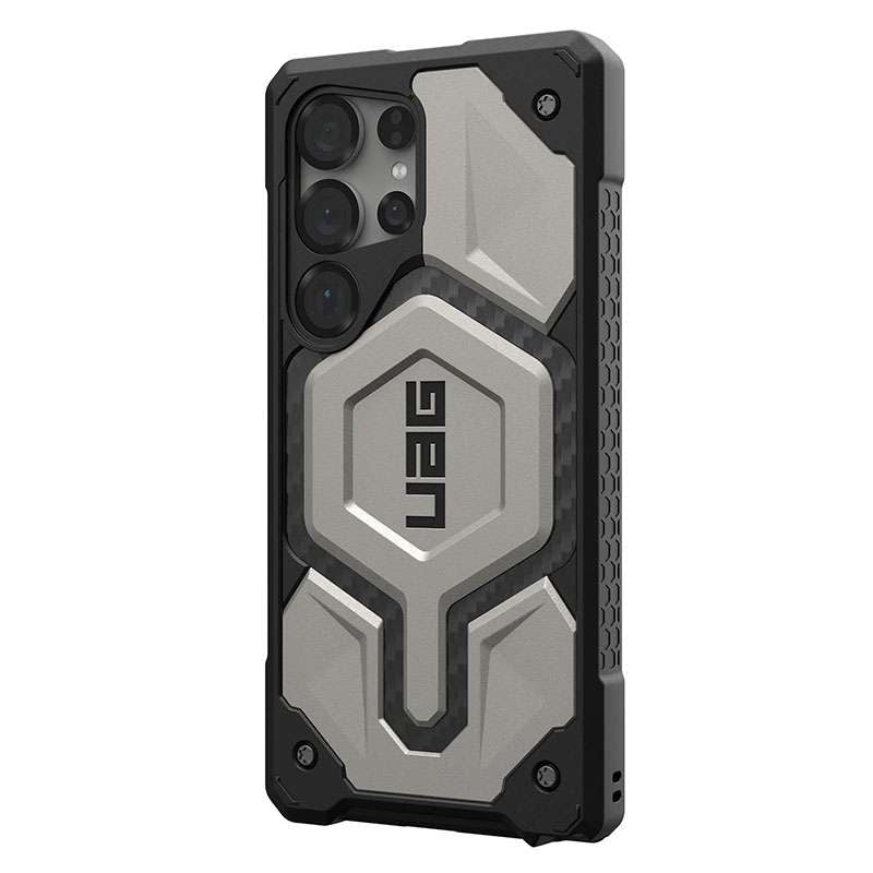 Samsung Galaxy S24 Ultra Monarch Pro (Inner Carban) Rugged Armor UAG Case with Magsafe - Light Grey