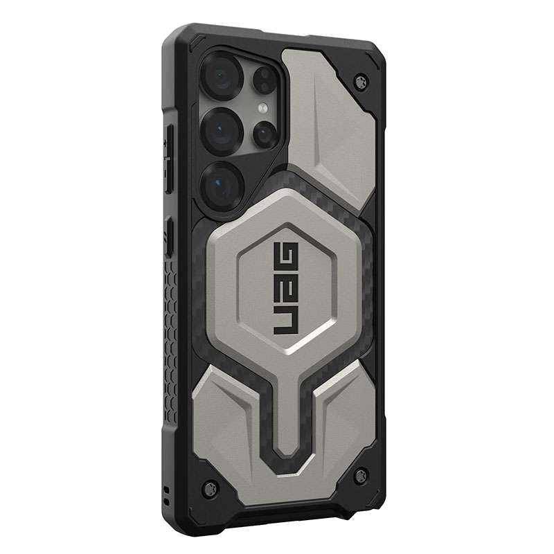 Samsung Galaxy S24 Ultra Monarch Pro (Inner Carban) Rugged Armor UAG Case with Magsafe - Light Grey