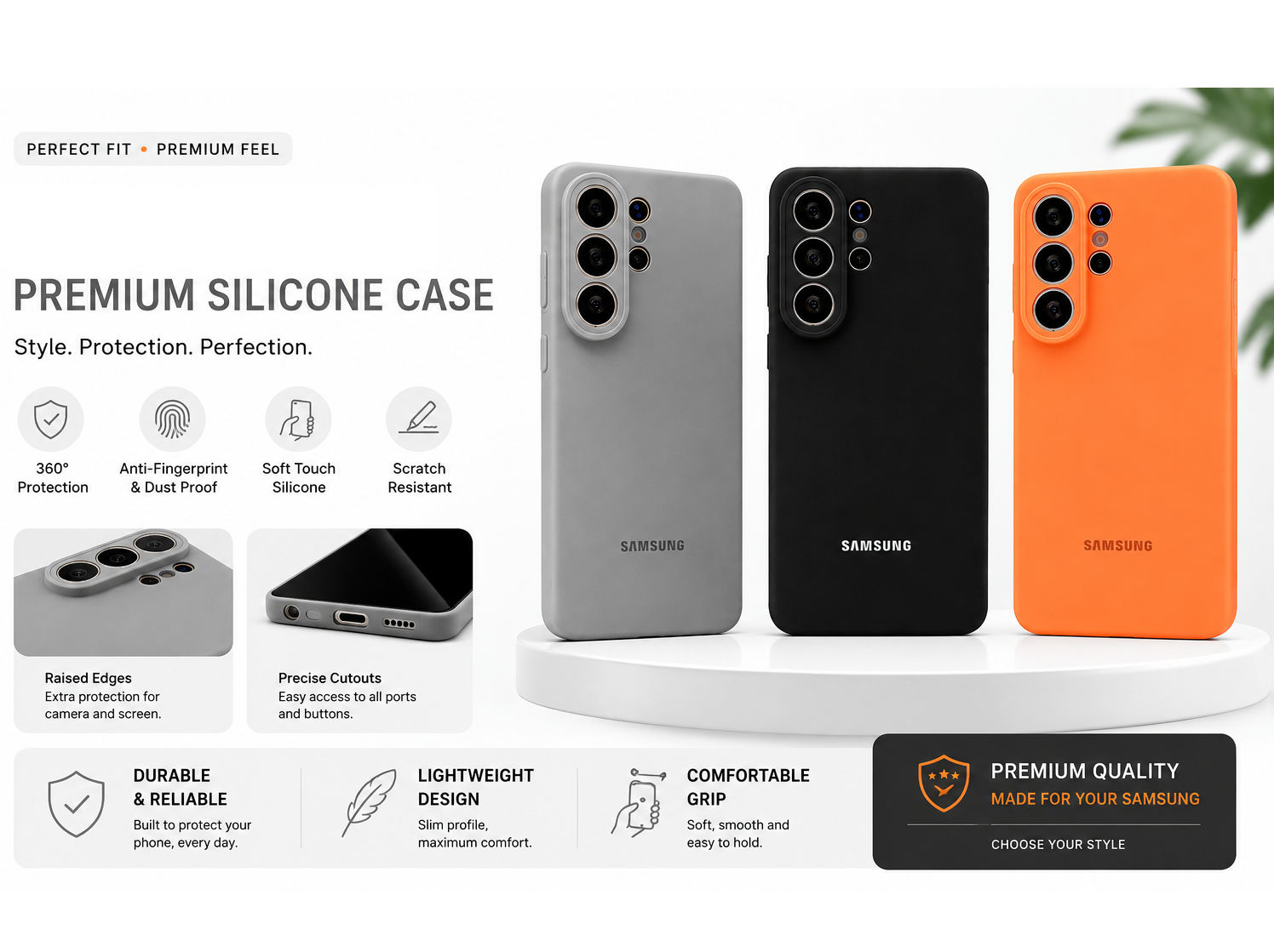 Samsung S26 Ultra Silicon Case, Liquid Silicon Inner Soft Cover with Camera Protection