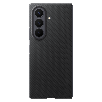 Samsung Fold8 Ultra Carbon Case, 0.8mm Slim Carbon Fiber Cover with Magsafe and Logo - Black