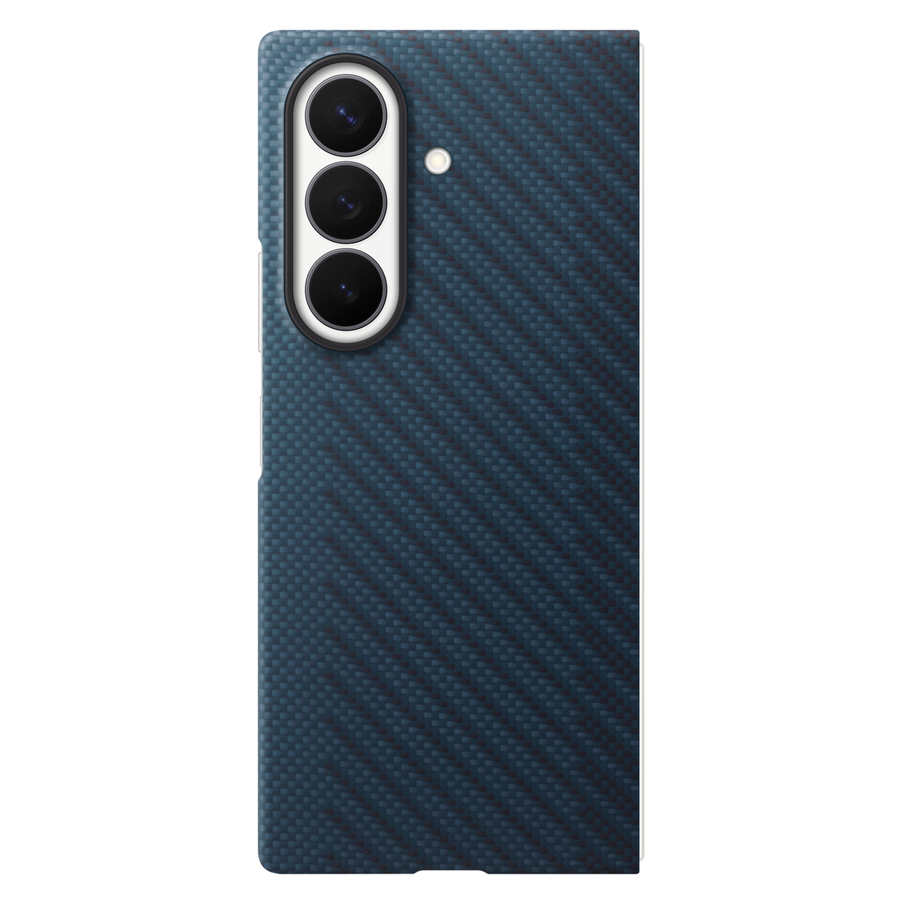Samsung Fold8 Ultra Carbon Case, 0.8mm Slim Carbon Fiber Cover with Magsafe and Logo - Blue