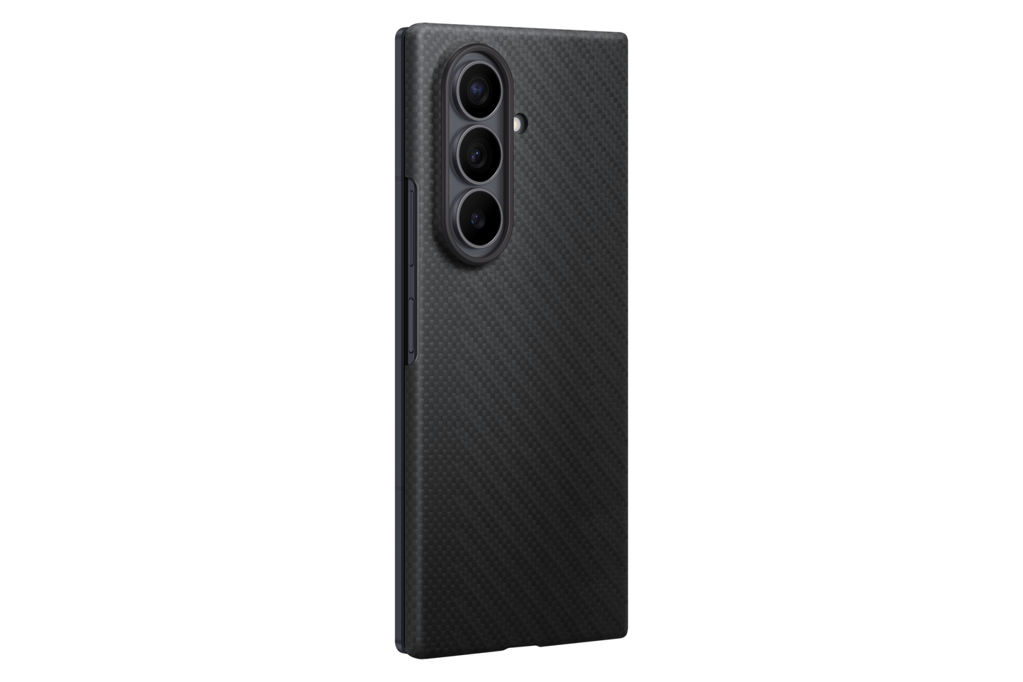 Samsung Z Fold8 Ultra Carbon Case, 0.8mm Slim Carbon Fiber Cover with Magsafe and Logo - Black