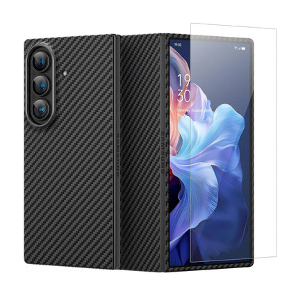 Samsung Z Fold8 Ultra Carbon Case, 0.8mm Ultra Thin Carbon Fiber Kevlar 1500D Case with Magsafe & Front Glass