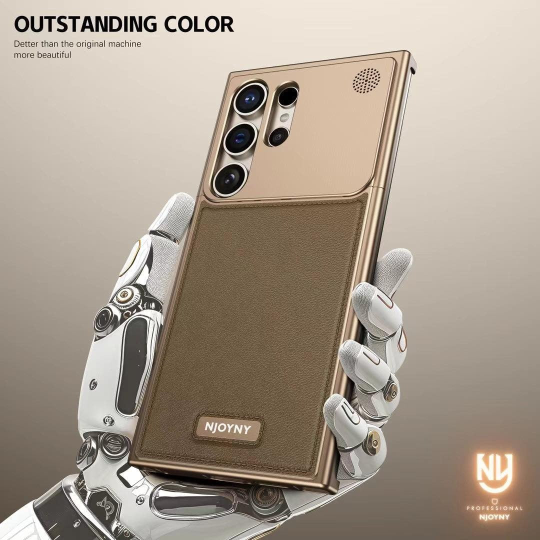 Samsung Galaxy S26 Ultra Metal Bumper Cover, Aero Flex Aluminum Frameless with Magsafe Case - Desert Titanium