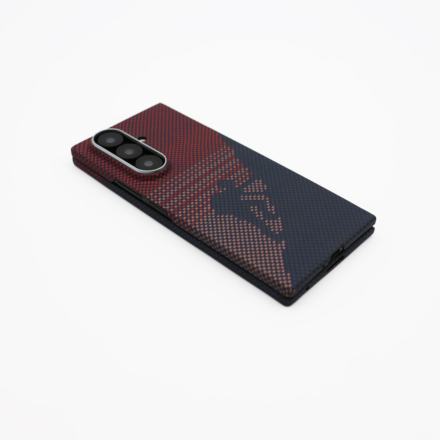 Samsung Galaxy Z Fold7 Real Carbon Fiber Case, 0.5mm Super Slim Original SLIVA Carbon Fiber with Magsafe- Red